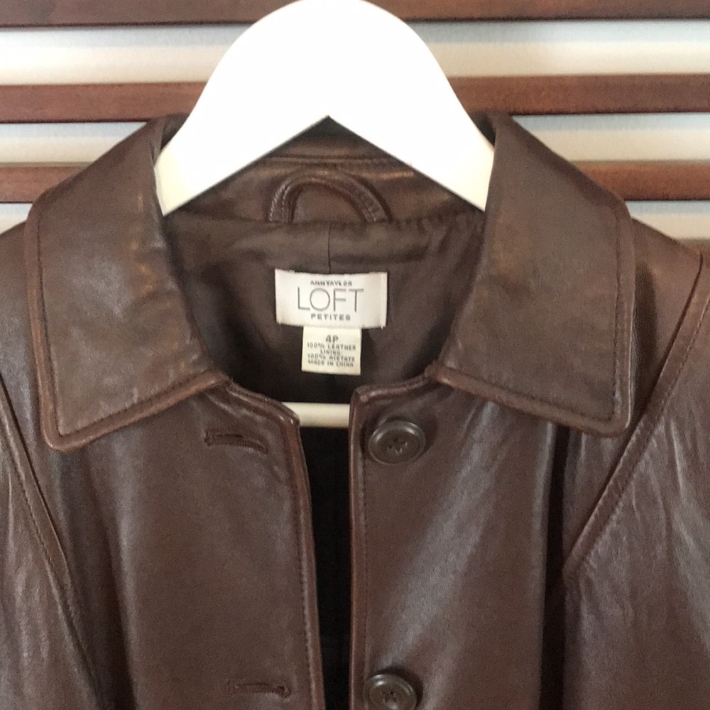 SOLD🎉🎉🎉🎉🎉🎉🎉Loft leather jacket - Picture 3 of 7